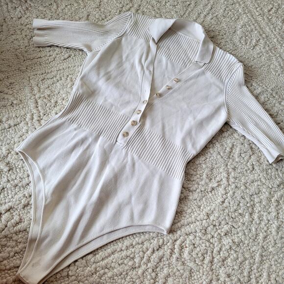 Authentic Jacquemus Cream Button-Up Blouse - Picture 2 of 11